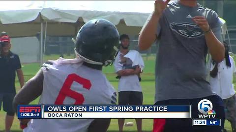 FAU begins spring practice, QB Robison suspended