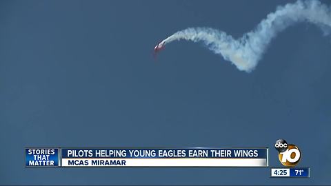 Pilots helping young eagles earn their wings