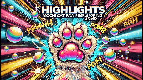 Pimple Popping Highlights Mochi Cats Paw ASMR #satisfying #pimplepopping #visualasmr