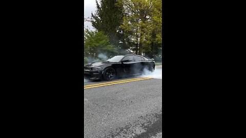 Blackedout Charger Burnout 🔥