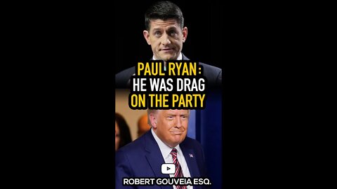 Paul Ryan: He Was The DRAG On The Party #shorts