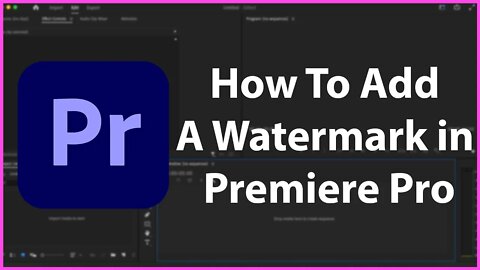 How To Add A Watermark In Premiere Pro - Tutorial