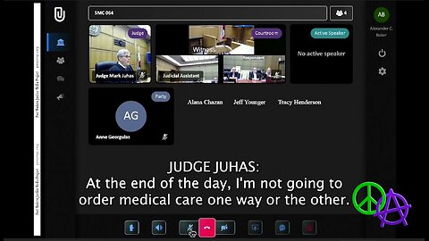 Judge Mark Juhas - TIME OUT! I'm not going to order medical care one way or the other.