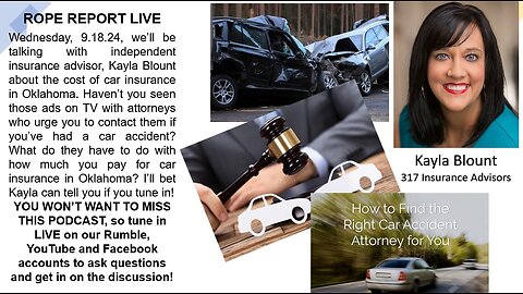 Why Is Your Car Insurance So High? Kayla Blount; ROPE Report Live