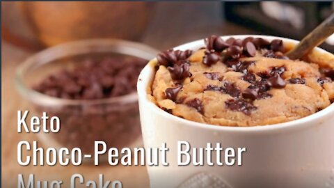 Keto Diet Recipes Keto Choco-Peanut Butter Mug Cak