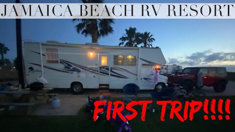 First Ever RV Trip!! Jamaica Beach RV Resort in Jamaica Beach, Texas