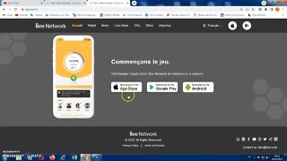 Gagner crypto minage jouer jeux projet bee network wallet application téléphone