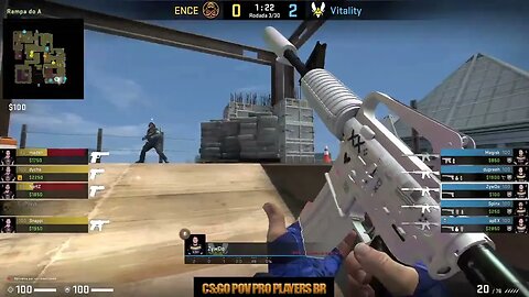 CSGO POV Vitality ZywOo (28/16) vs ENCE (Vertigo) @ Paris Major 2023