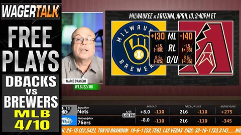 Diamondbacks vs Brewers Prediction, Picks & Odds Tonight | Expert MLB Betting Advice | April 10