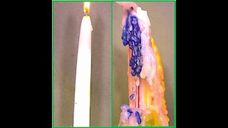 Multi Color Drip Candle Time-lapse