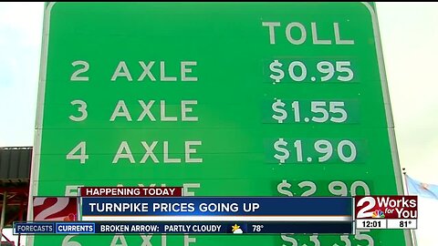 Turnpike prices going up