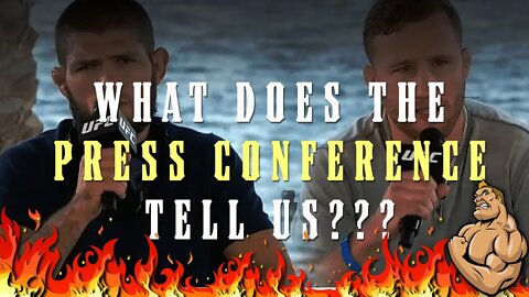 UFC 254 Press Conference Told us SO MUCH About the FIGHT!!!