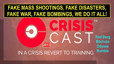 WHO PRODUCES FAKE MASS SHOOTING VIDEOS? LET'S LOOK AT ONE BRITISH COMPANY, "CRISIS CAST!"