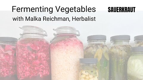 How To Ferment Cabbage (Sauerkraut) with Malka Reichman Herbalist