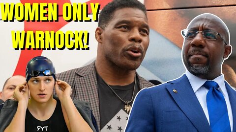 Herschel Walker DEFENDS Women's Sports In AD Against Radical Raphael Warnock & Lia Thomas!