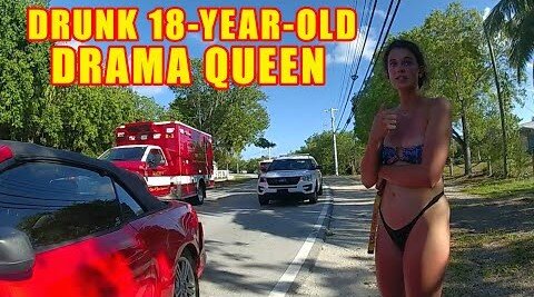 Bodycam DUI Arrest - Drunk 18-Year-Old Drama Queen Claims Premium Gas Caused Her Accident