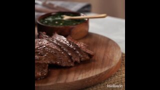 Cómo hacer Arrachera con chimichurri