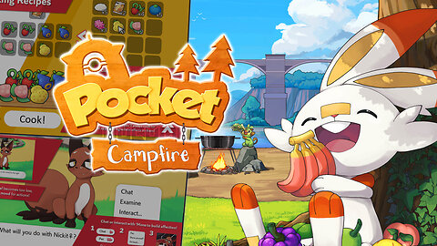 Pocket Campfire - 18+ Tamagotchi-style game, Pull out cooking apron, kitchenware & collect ‘Mons