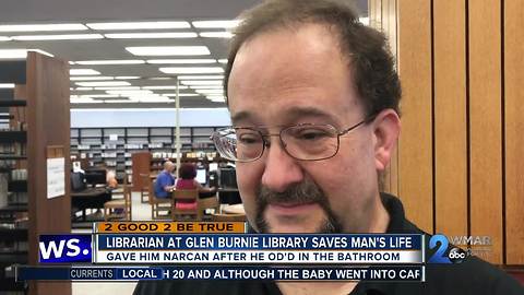 Librarian at Glen Burnie Library saves man's life