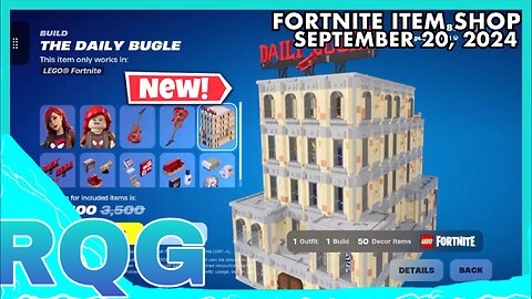 “NEW” DAILY BUGLE SET, WEAPON X LAB, & EMOTE! FORTNITE ITEM SHOP (September 20, 2024)