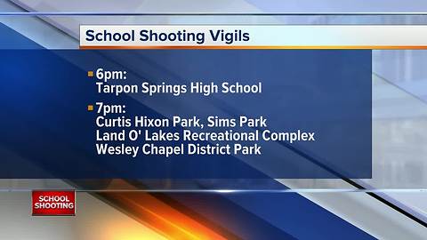 Vigils to be held across the state of Florida on Monday to honor Parkland school shooting victims