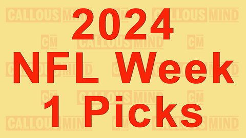 2024 National Football League Week 1 Game Predictions