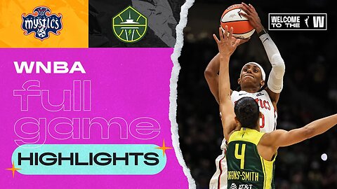 Washington Mystics vs. Seattle Storm | FULL GAME HIGHLIGHTS | August 26, 2024