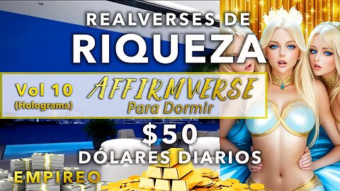 Vol. 10 AFFIRMVERSE para Dormir (Holograma) - $50 DÓLARES DIARIOS