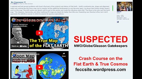 SUSPECTED Gatekeepers Eric Dubay and Eddie Alencar Post Videos to Discredit the Lunar Flat-Earth Map