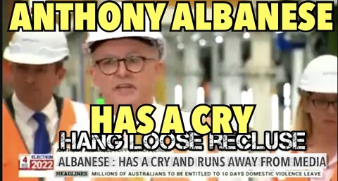 Anthony Albanese has a melt down and runs away from the media