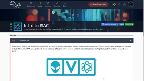 TryHackMe Intro to ISACs Official Walkthrough.