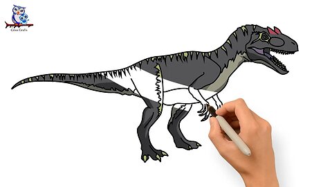 How to Draw Allosaurus Dinosaur - Jurassic World Fallen Kingdom