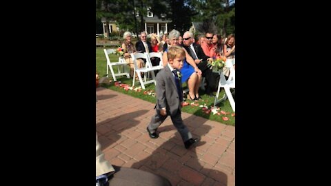 Kids add some comedy to a wedding! - Ring Bearer Fails :)