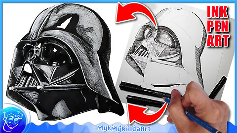 How to draw Darth Vader - Realistic | Star Wars