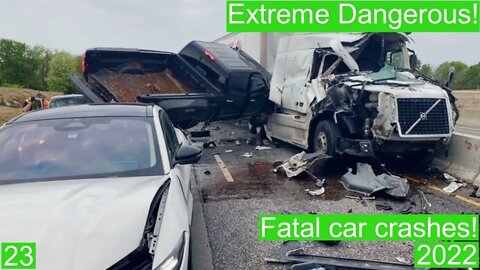 Extreme Dangerous! Fatal car crashes 23- 2022