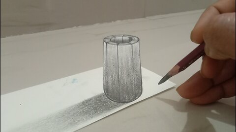 3D drawing on paper