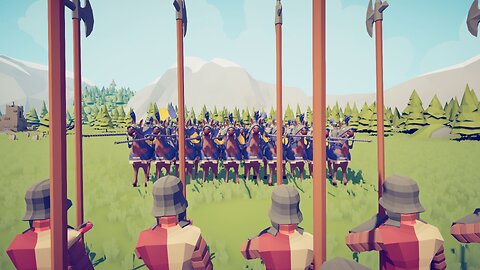 40 Halberds Versus 40 Jousters || Totally Accurate Battle Simulator