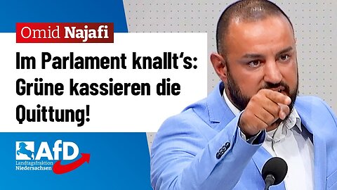 Im Parlament knallt's! Grüne kassieren die Quittung! – Omid Najafi (AfD)🙈