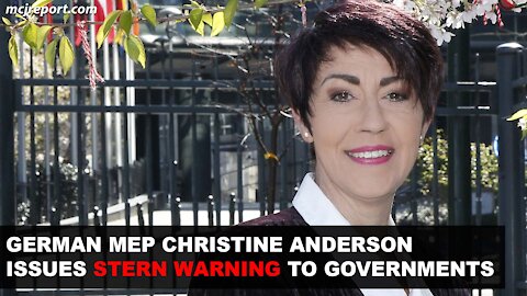 Christine Anderson MEP takes a stand for the people