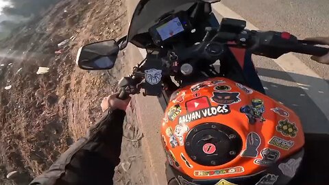 fire on KTM Rc 😢