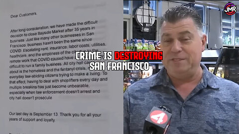 Store owner EVACUATES San Francisco & FORCED to SHUTDOWN due to crime!