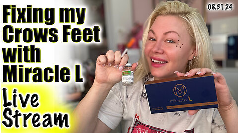 Live Fixing Crows Feet with Miracle L, Liquid PCL! Acecosm.com, Code Jessica10 saves