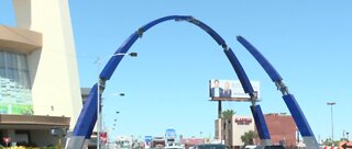 New gateway arch is taking shape on the Las Vegas Strip