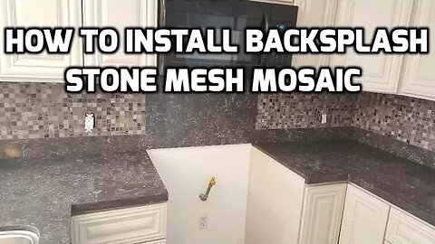 Install Stone Mosaic Wall Tile for a Kitchen Backsplash