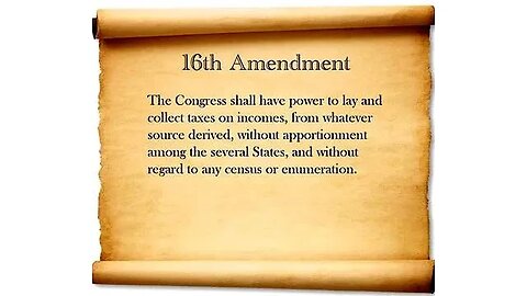 The 16th Amendment