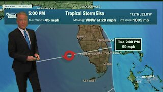 All of South Florida in Tropical Storm Elsa's cone of uncertainty