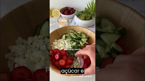 Receita saudável Salada de melancia #shorts