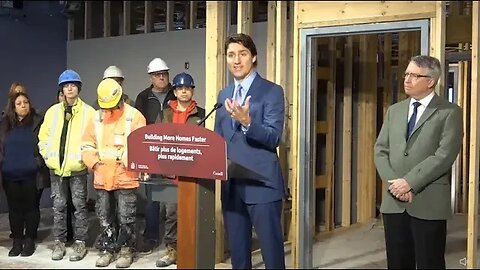 Trudeau's Photo-op Goes Sideways Construction Workers Hang Heads in Shame (Clip 1:20) #shorts