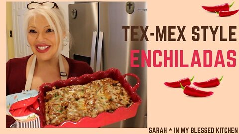 Learn how to make the BEST TEX MEX ENCHILADAS