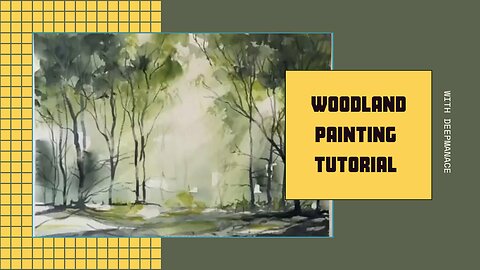 Woodland painting tutorial step by step guide